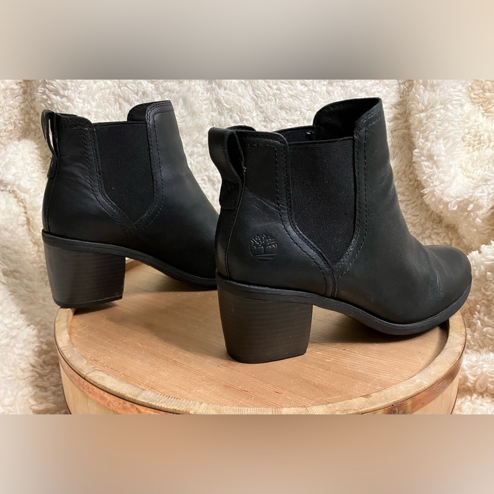 Timberland Black Leather Ankle Booties - Picture 2 of 10